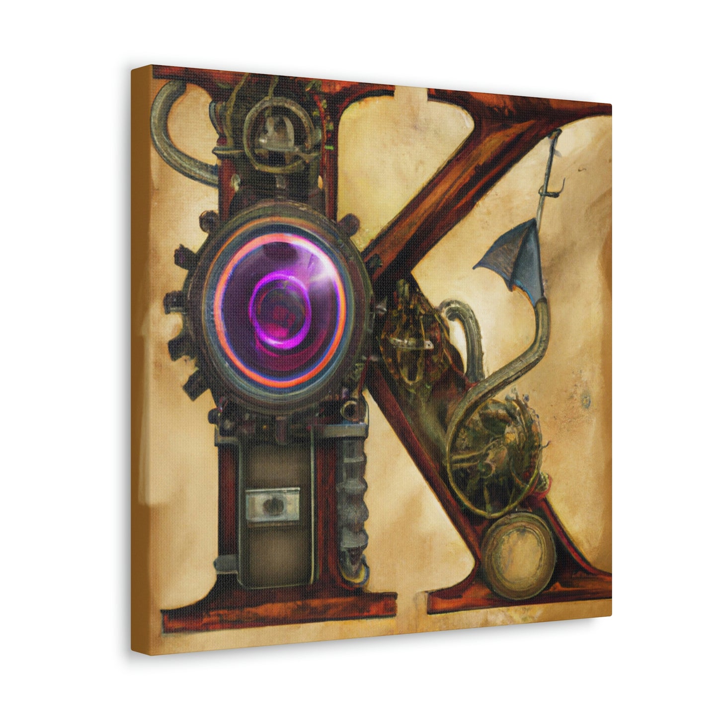 "Steampunk K. Portrait" - Canvas