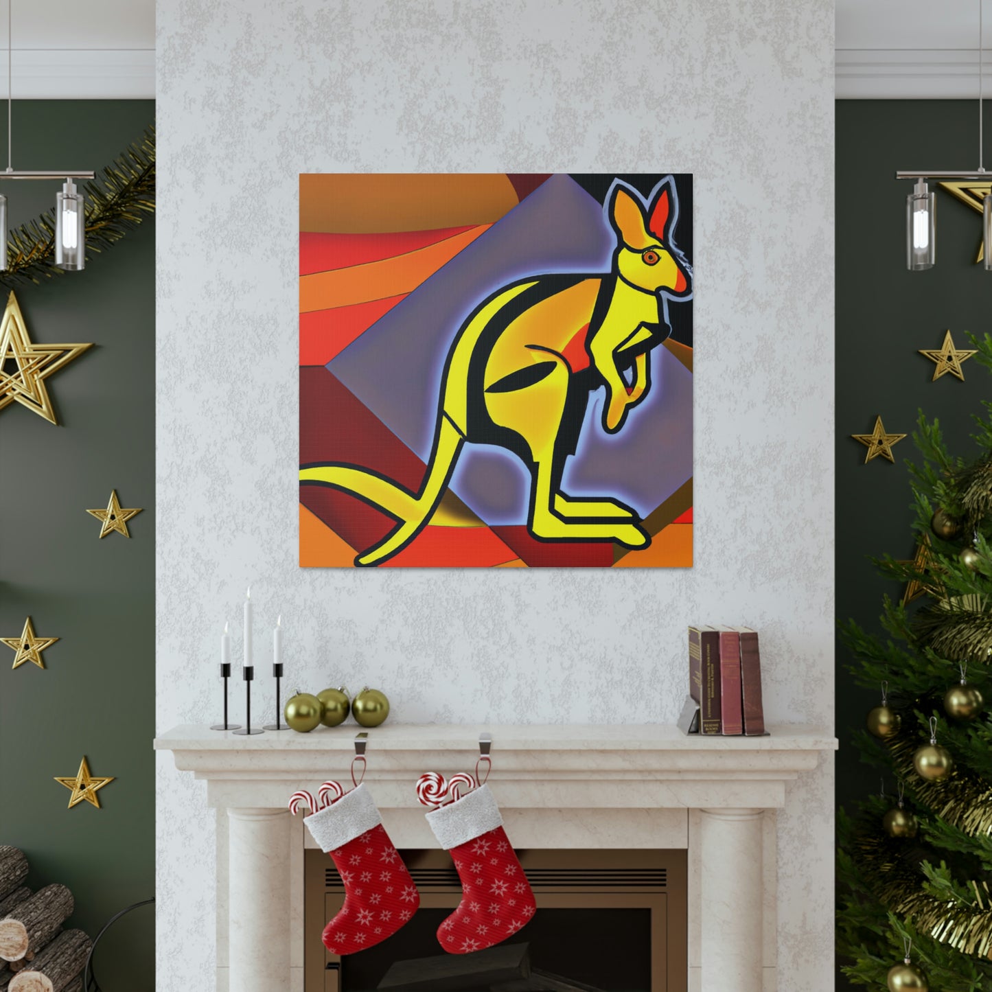 "Wallaby's Roaring Dance" - Canvas