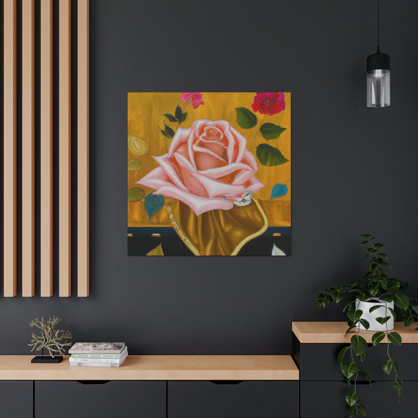 Rose in Radiance. - Canvas