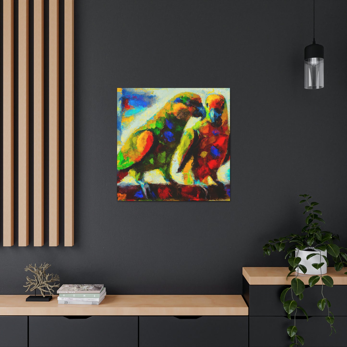 "Pionus Mystic Journey" - Canvas