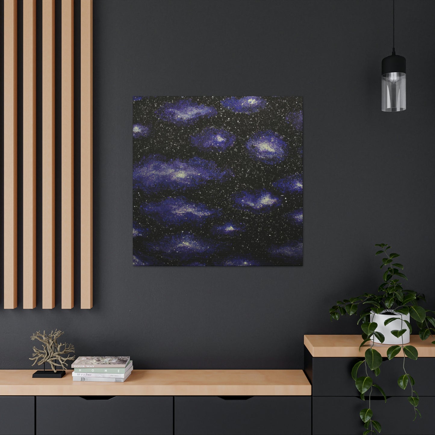 Nebula in Pointillism - Canvas