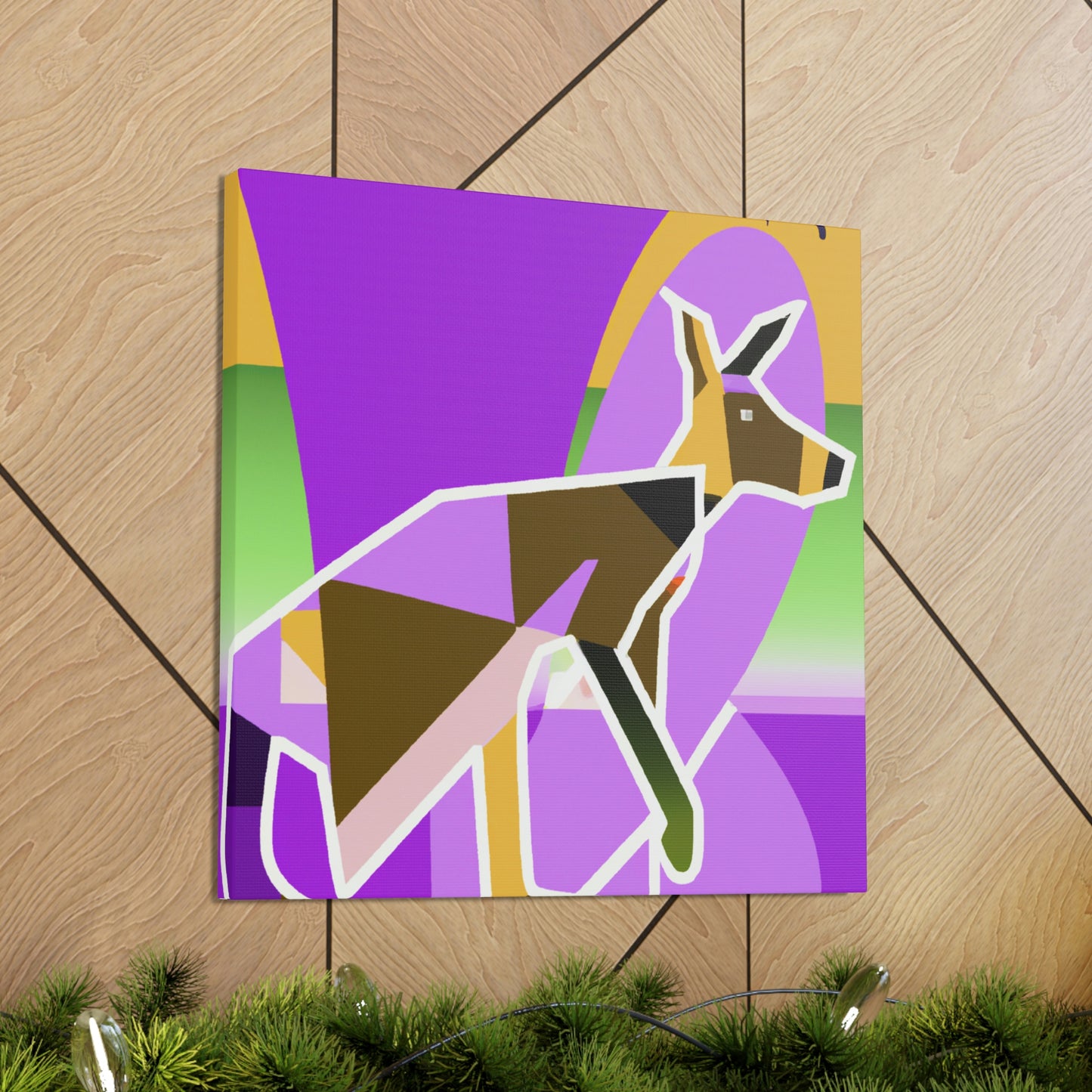 "Wallaby's Whimsical Jazz" - Canvas