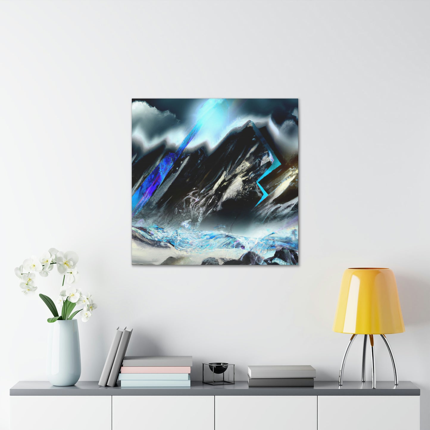 Snowy Mountain Majesty - Canvas