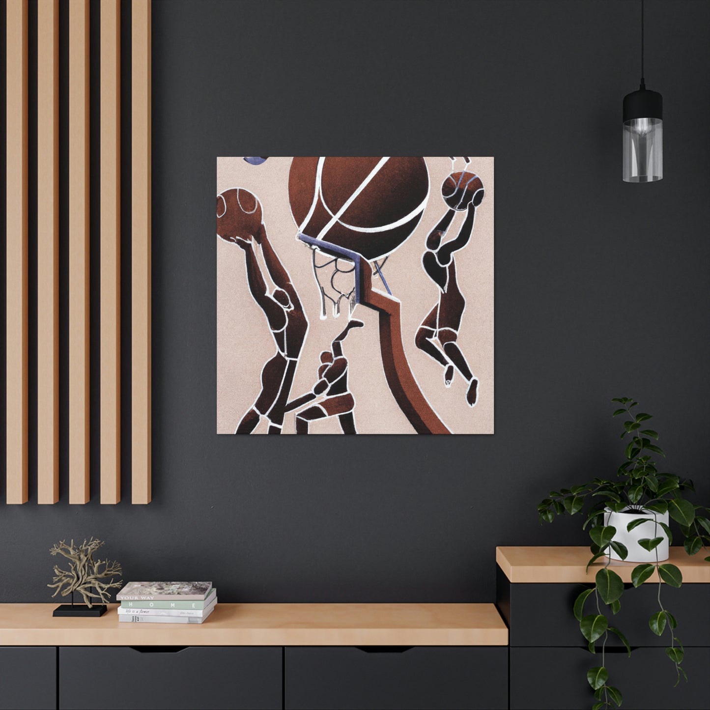 "Basket Shooting Surrealism". - Canvas