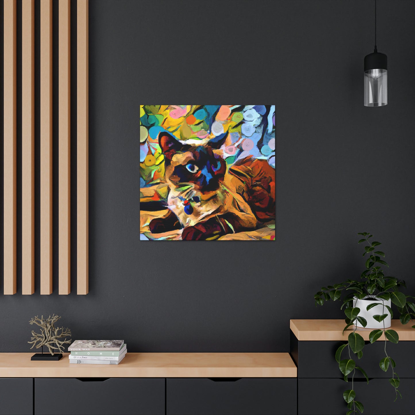 Siamese in Fauvism - Canvas