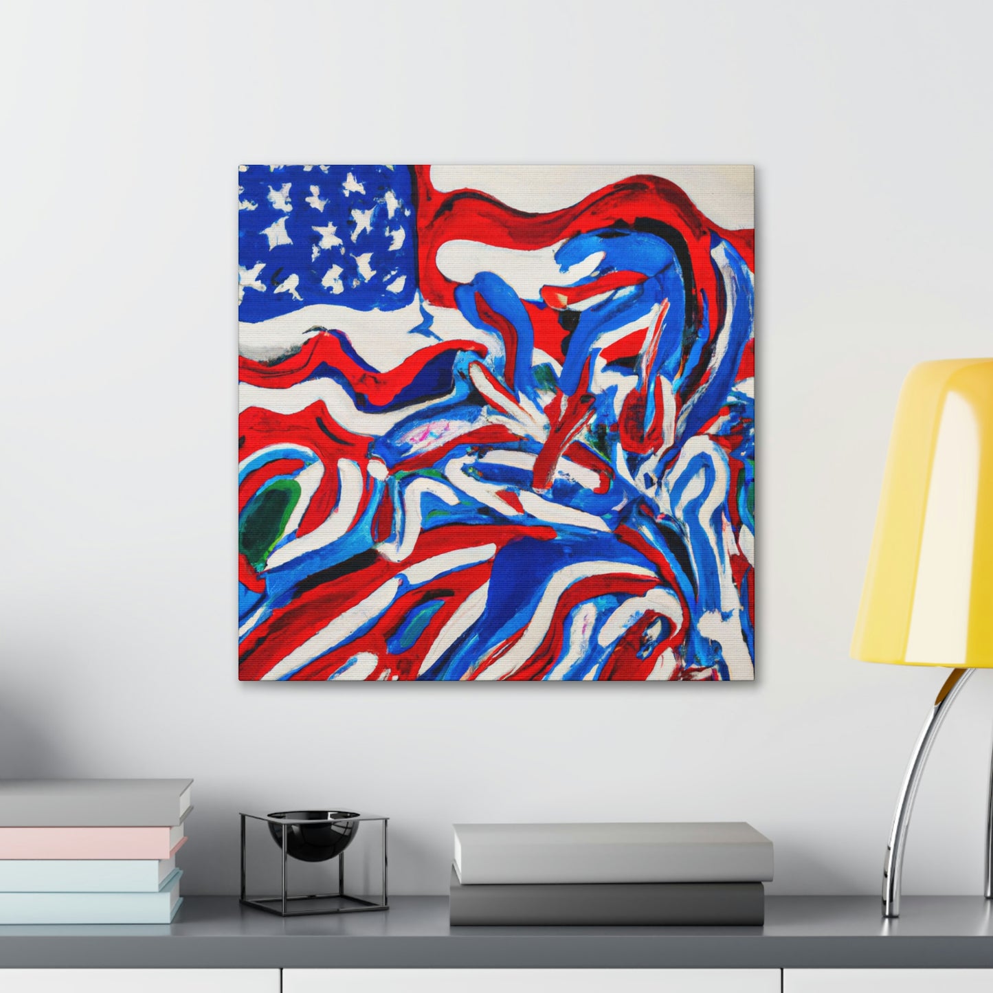 "Flag of Dreams Unfurled" - Canvas