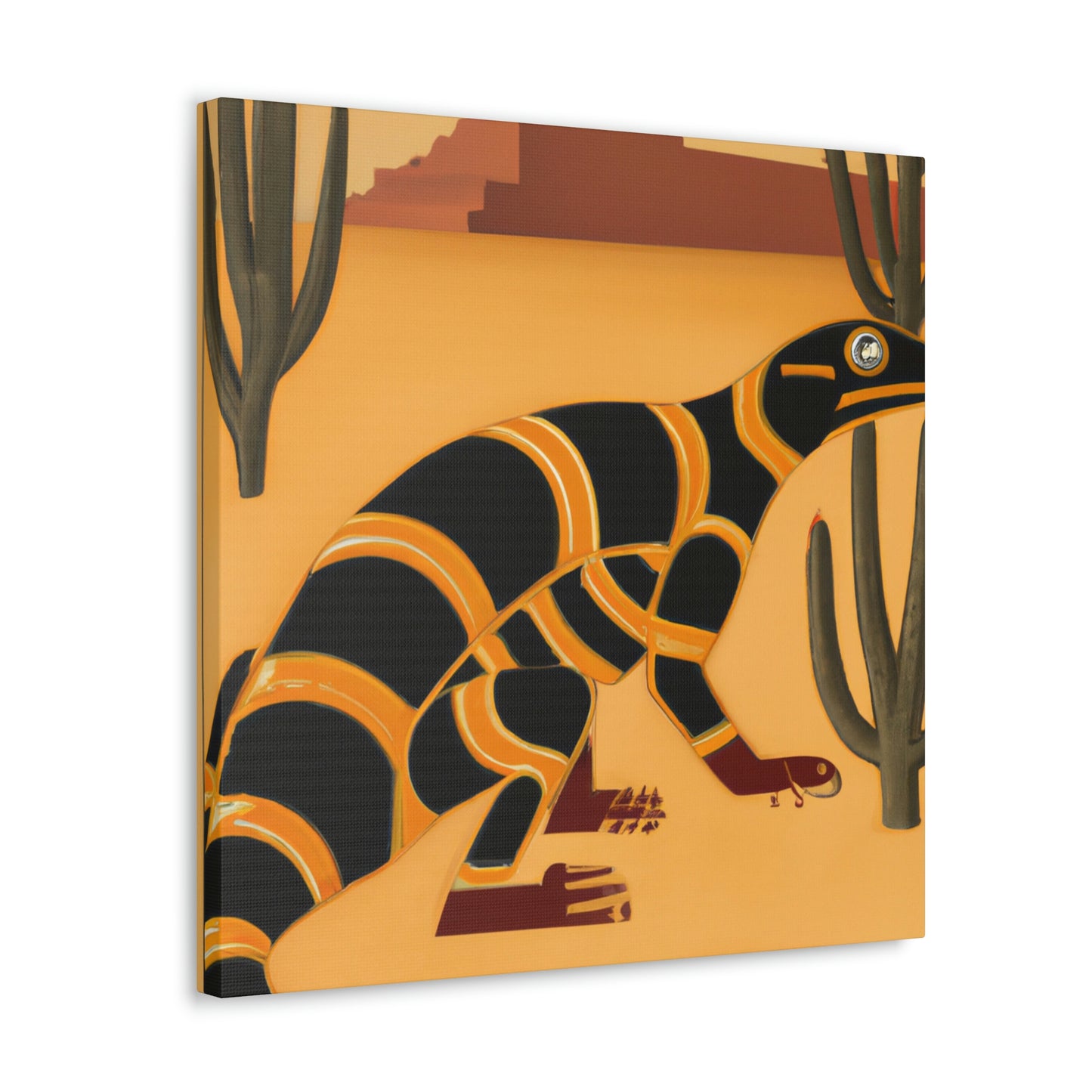 "Gila Monster Glistens" - Canvas