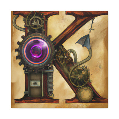 "Steampunk K. Portrait" - Canvas