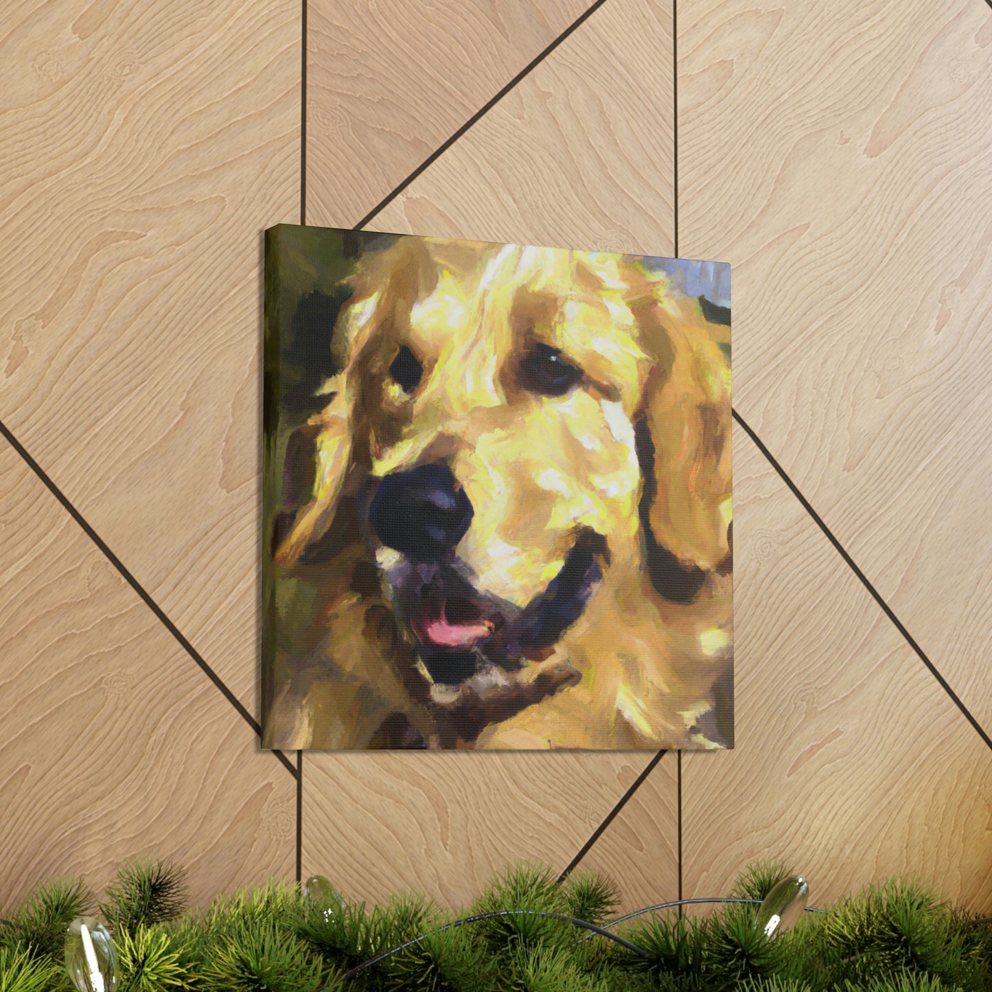 Golden Retriever Surrealism - Canvas