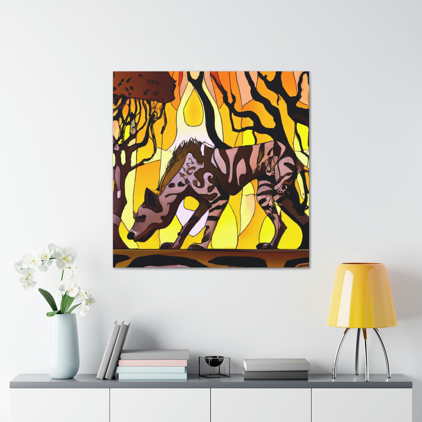 "Hyena's Golden Glee" - Canvas