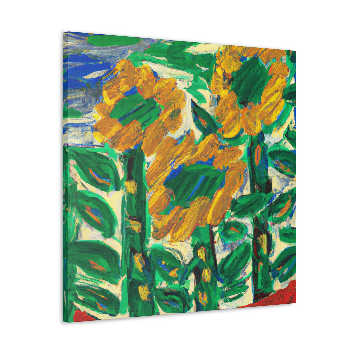 Sunflower in Expressionism - Canvas