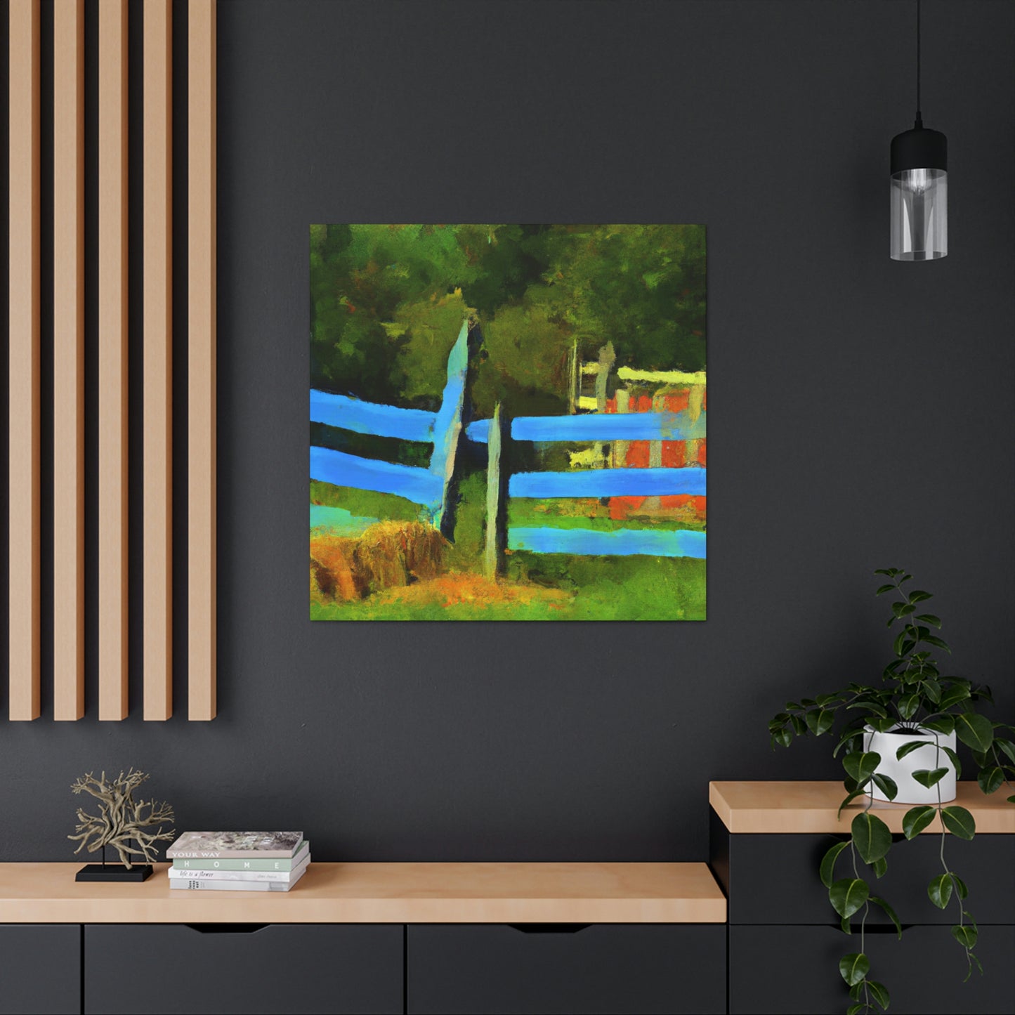 "Fence at Sunrise" - Canvas