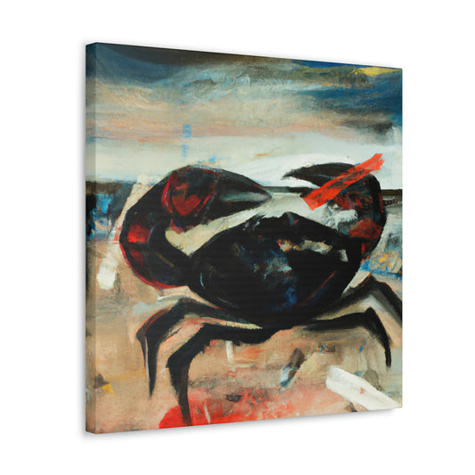 Crab on Abstract Canvas - Canvas