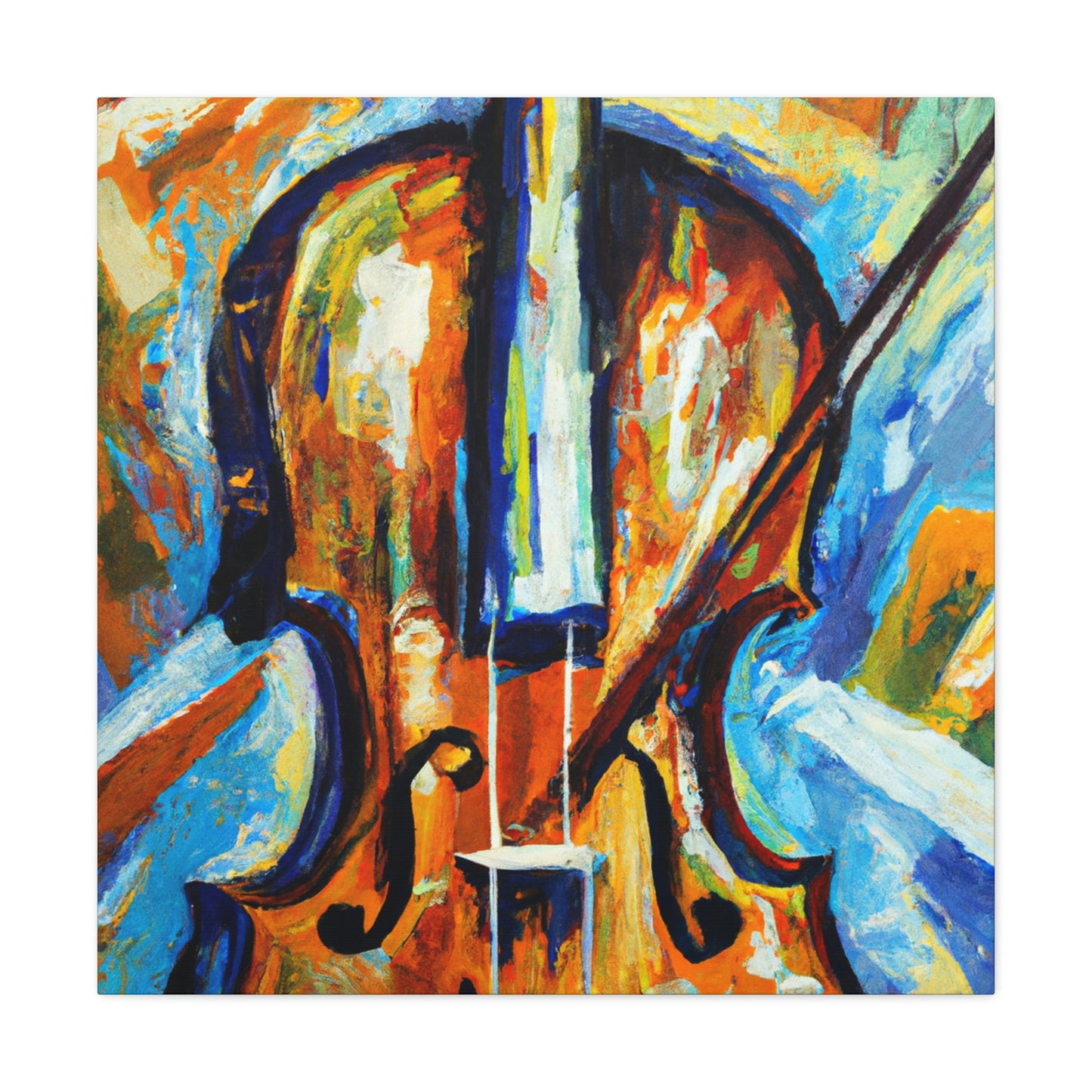 "Music of Expressionism Violin" - Canvas