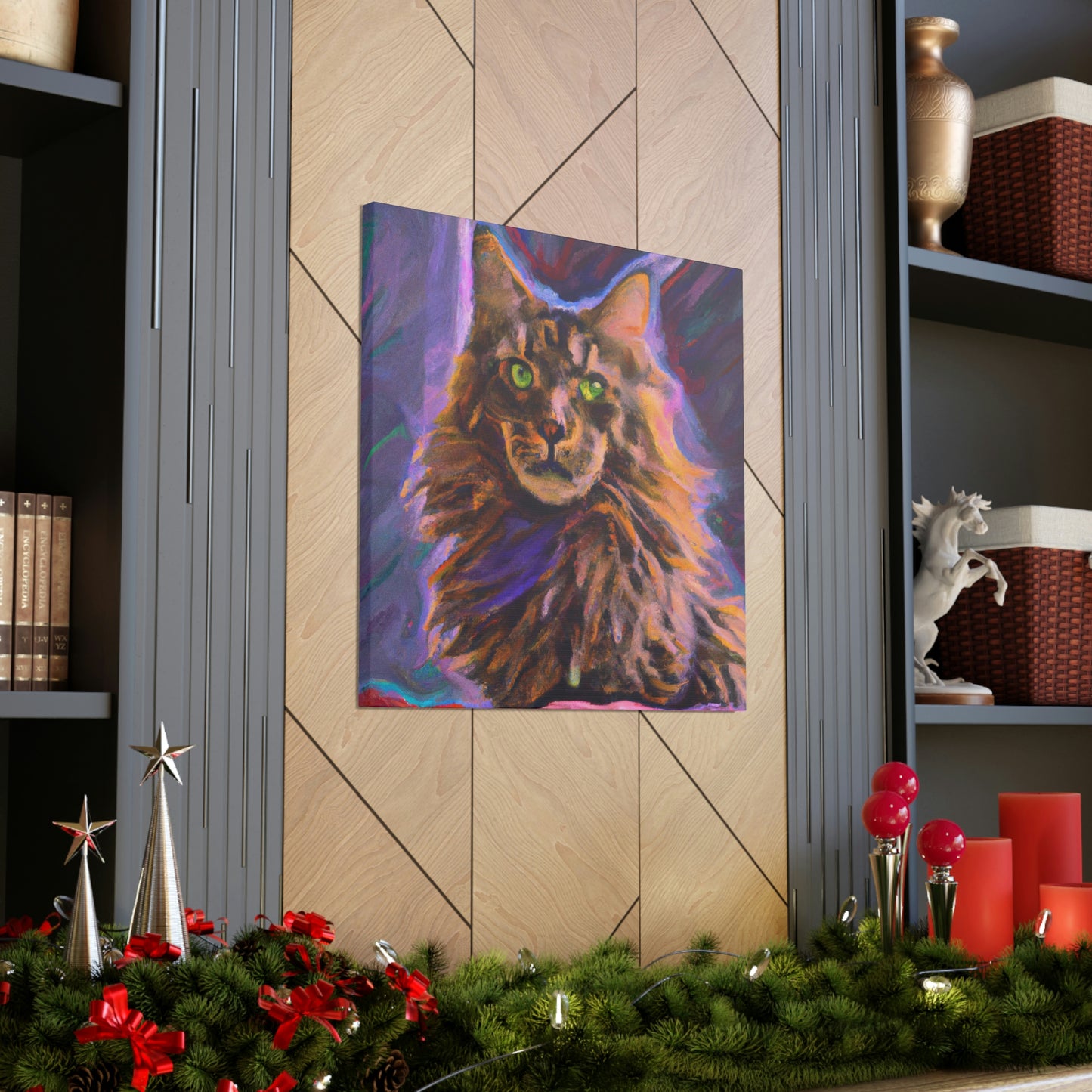 Fur of Maine Coon - Canvas