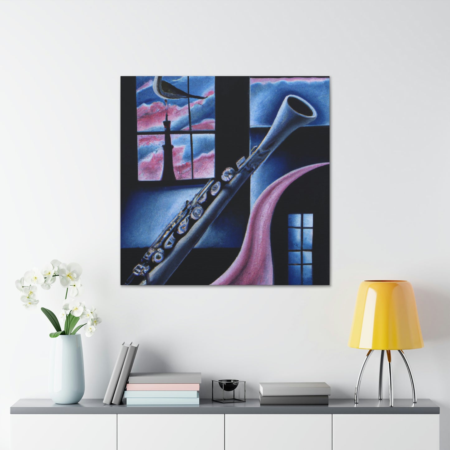 Clarinet in the Clouds - Canvas