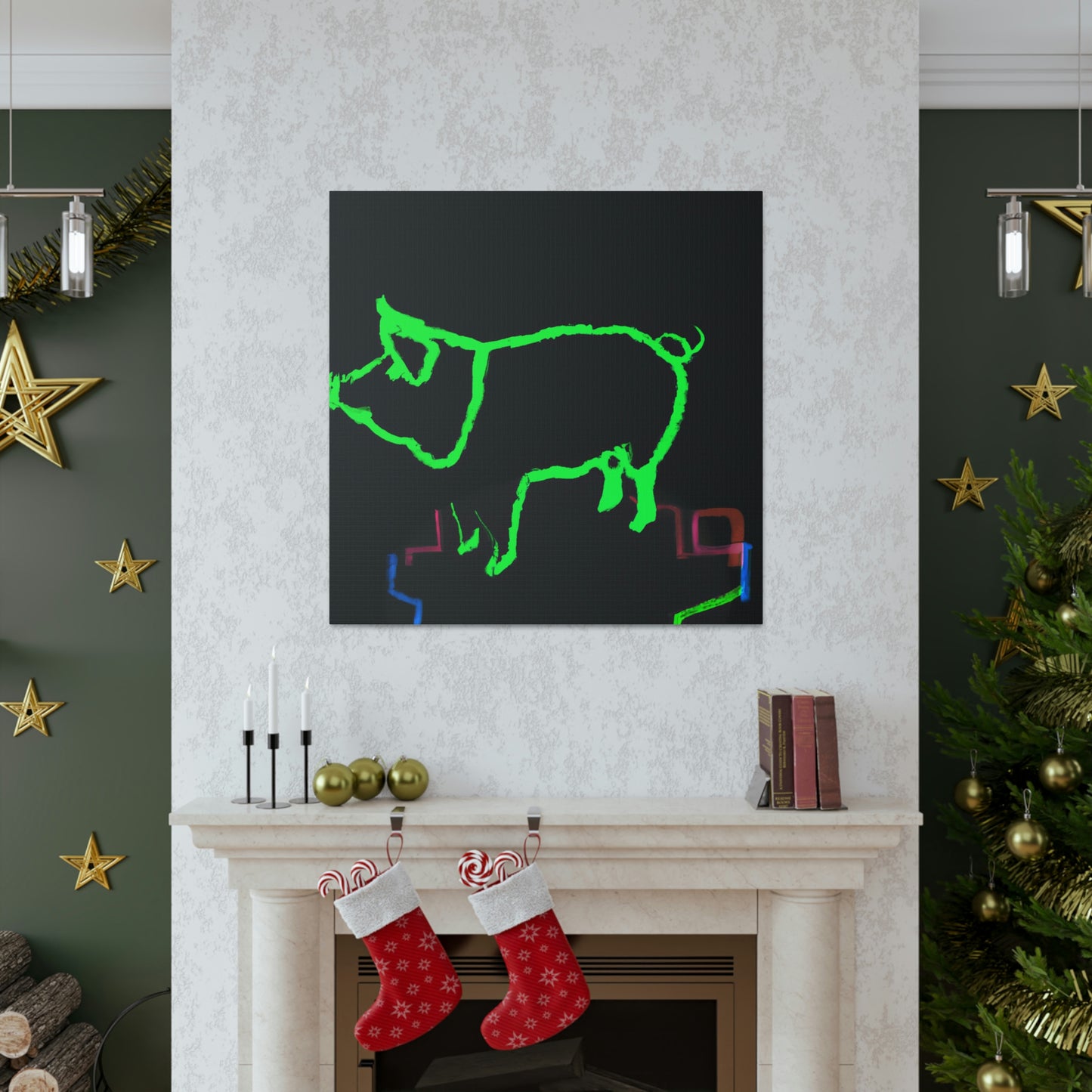 "Pig with Paunchy Pride" - Canvas