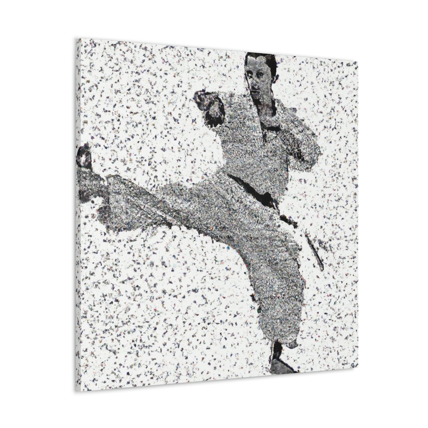 Fists of Fury Pointillism - Canvas