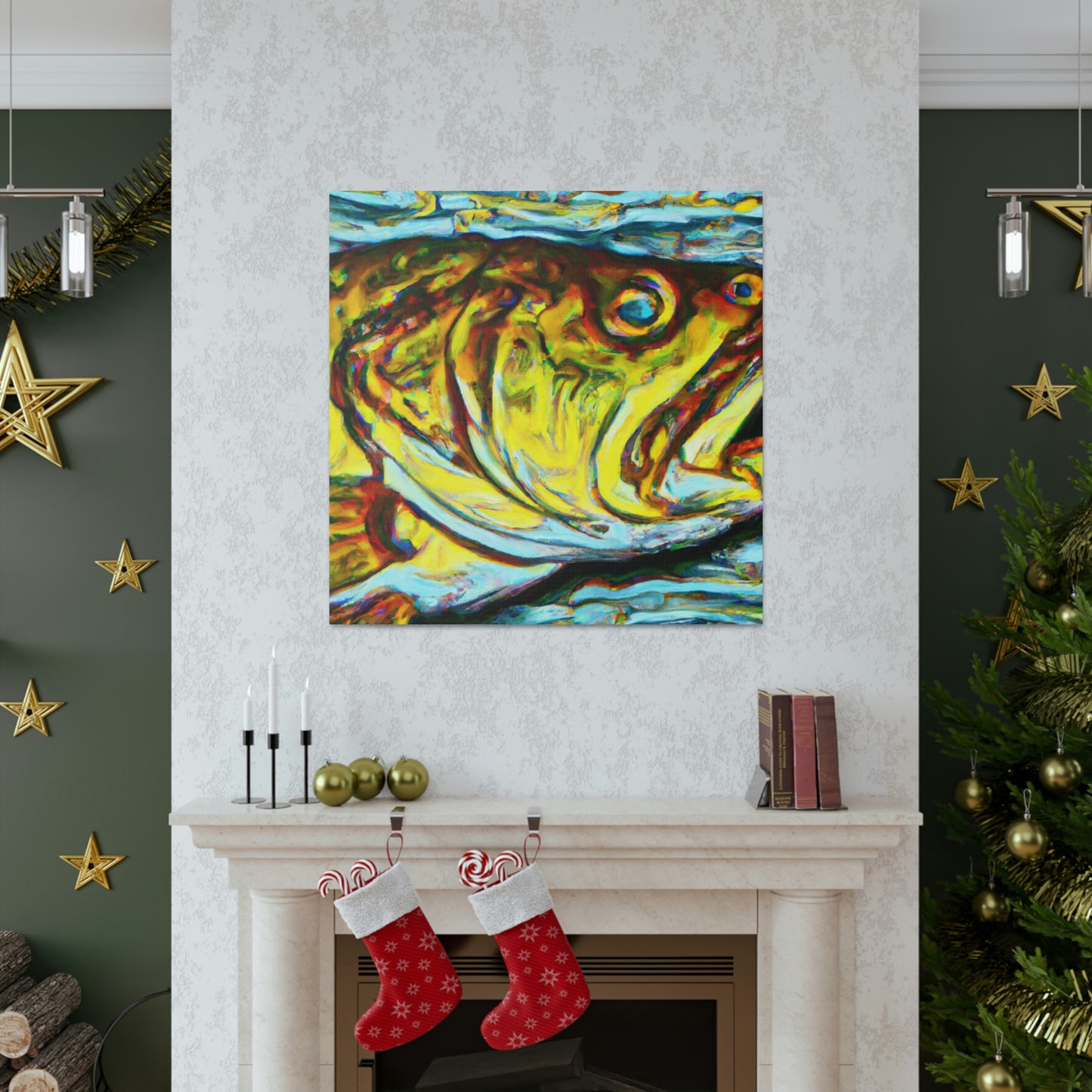 Walleye Splendor Rising - Canvas