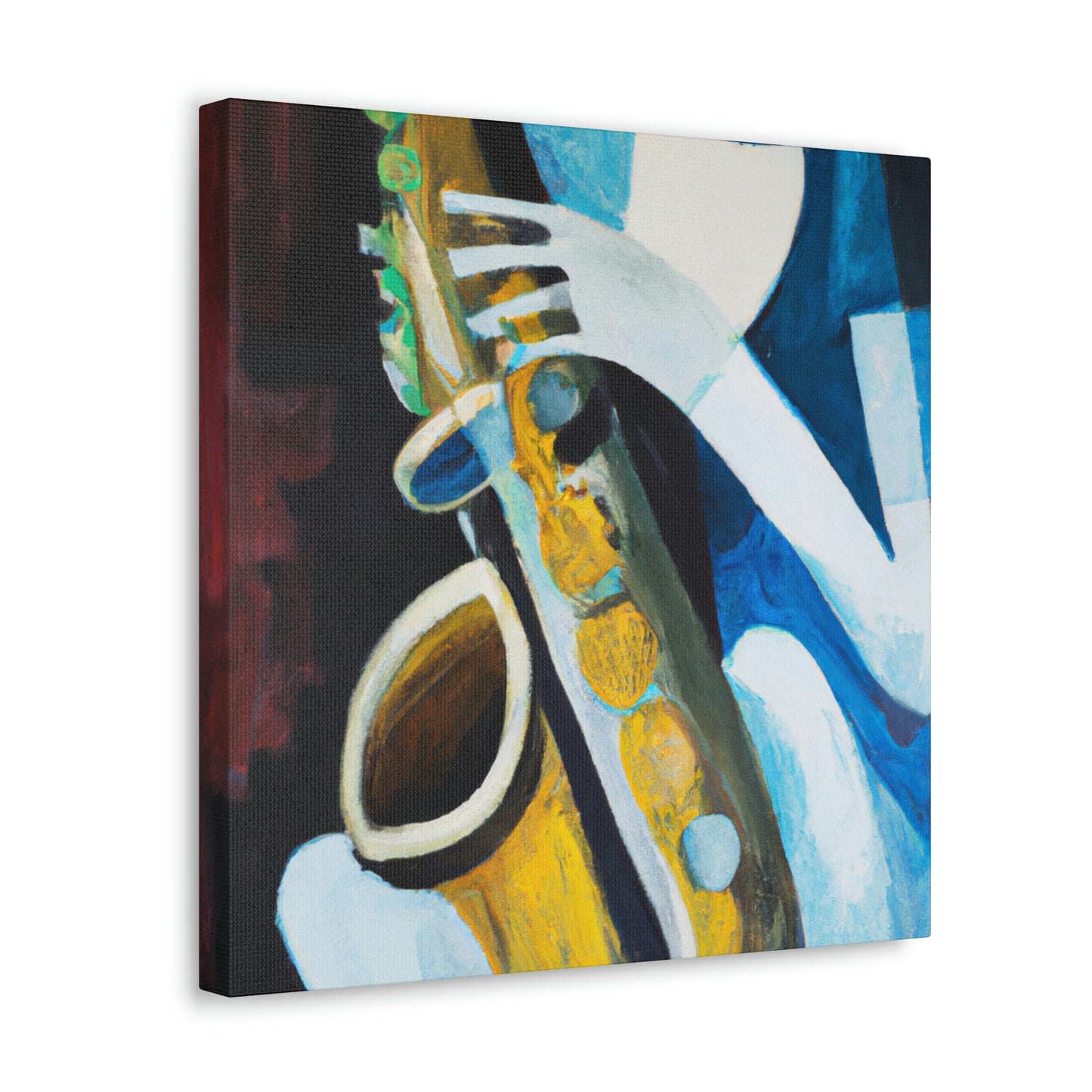 "Saxophone Serenade Expressionism" - Canvas