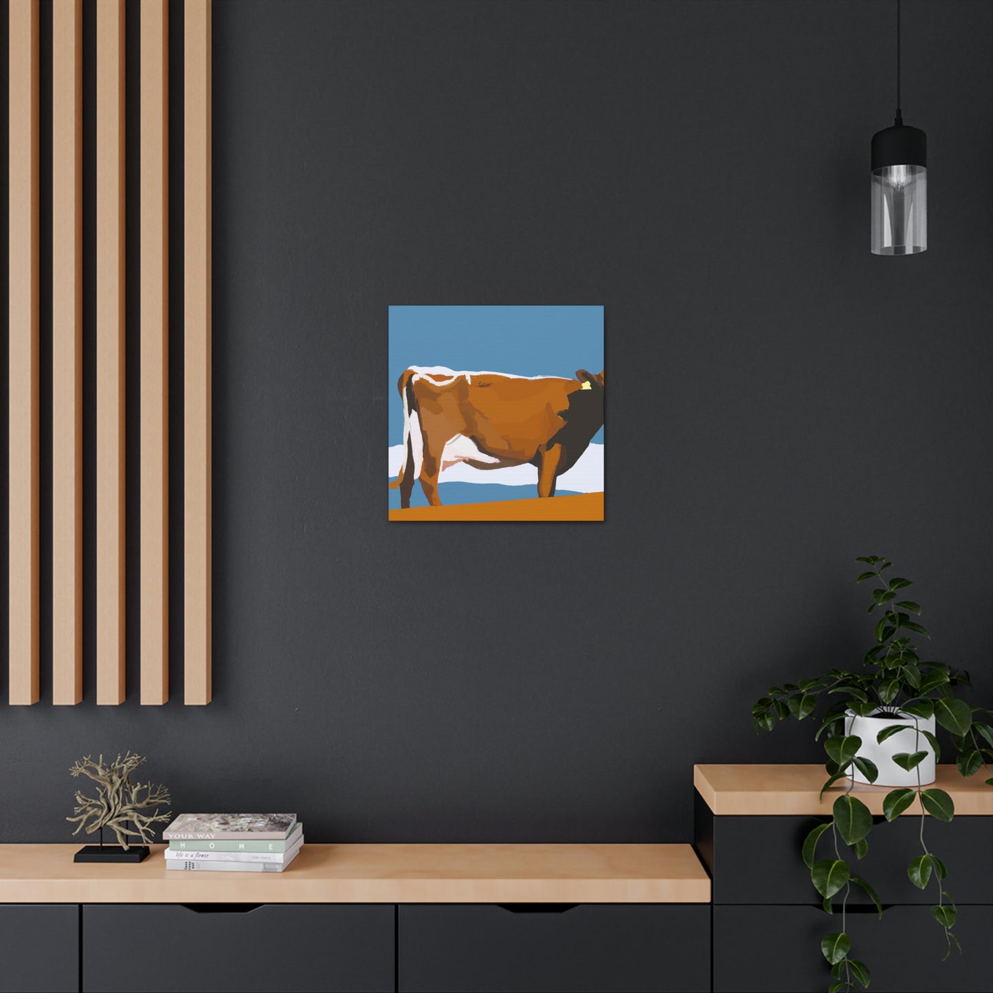 "Jersey Cow Contemplation" - Canvas