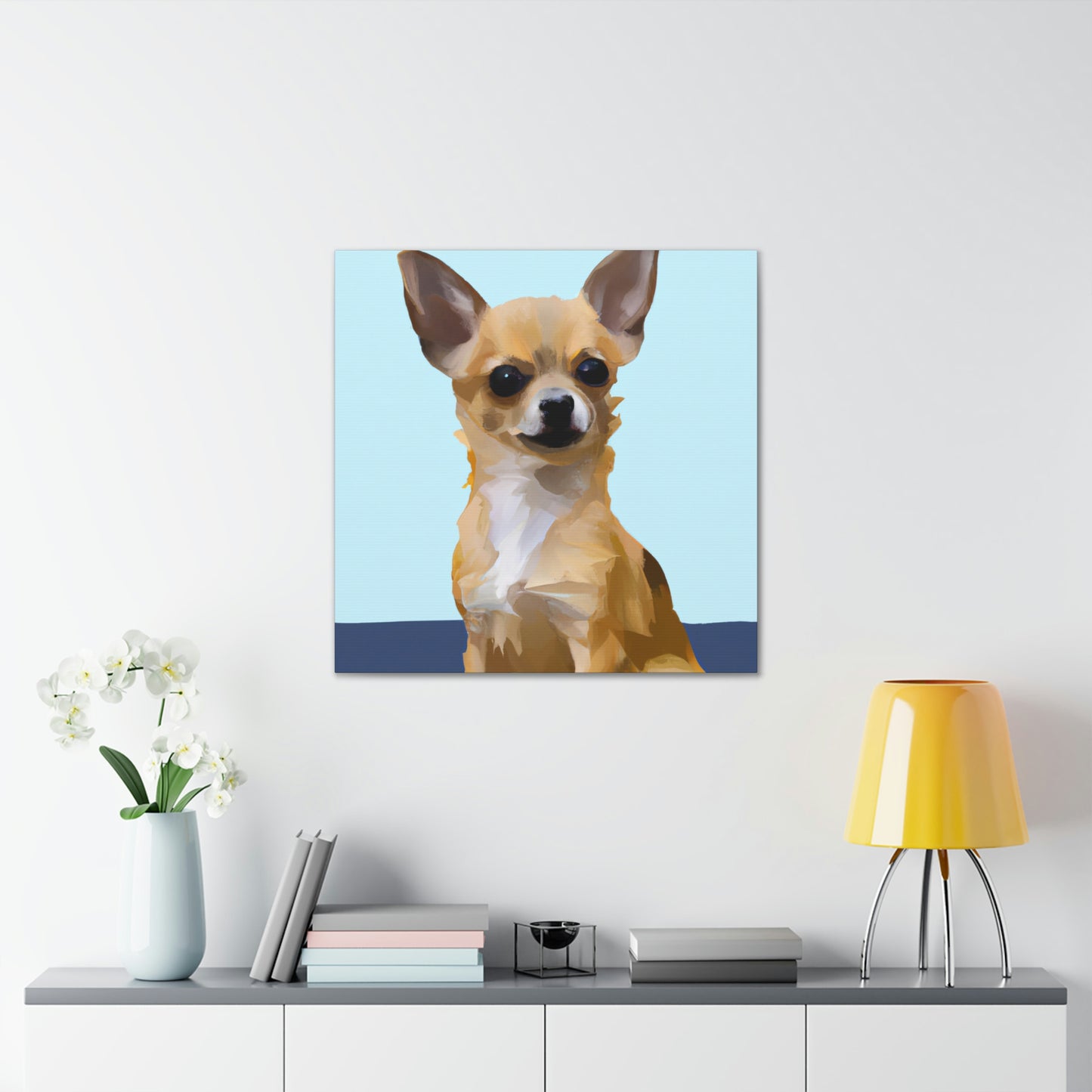 "Chihuahua Minimalism Dream" - Canvas