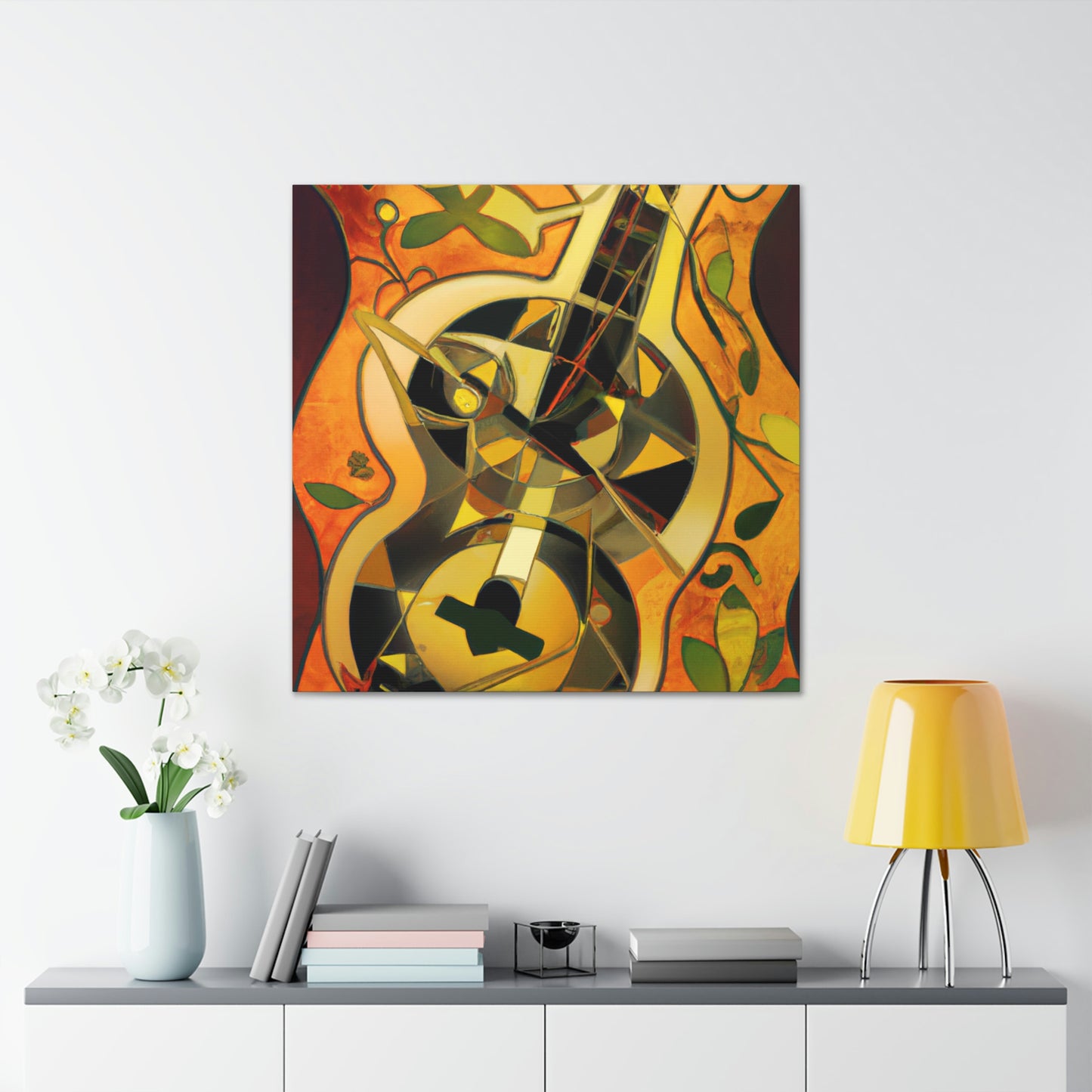 "Mandolin Melody Picture 1920's" - Canvas