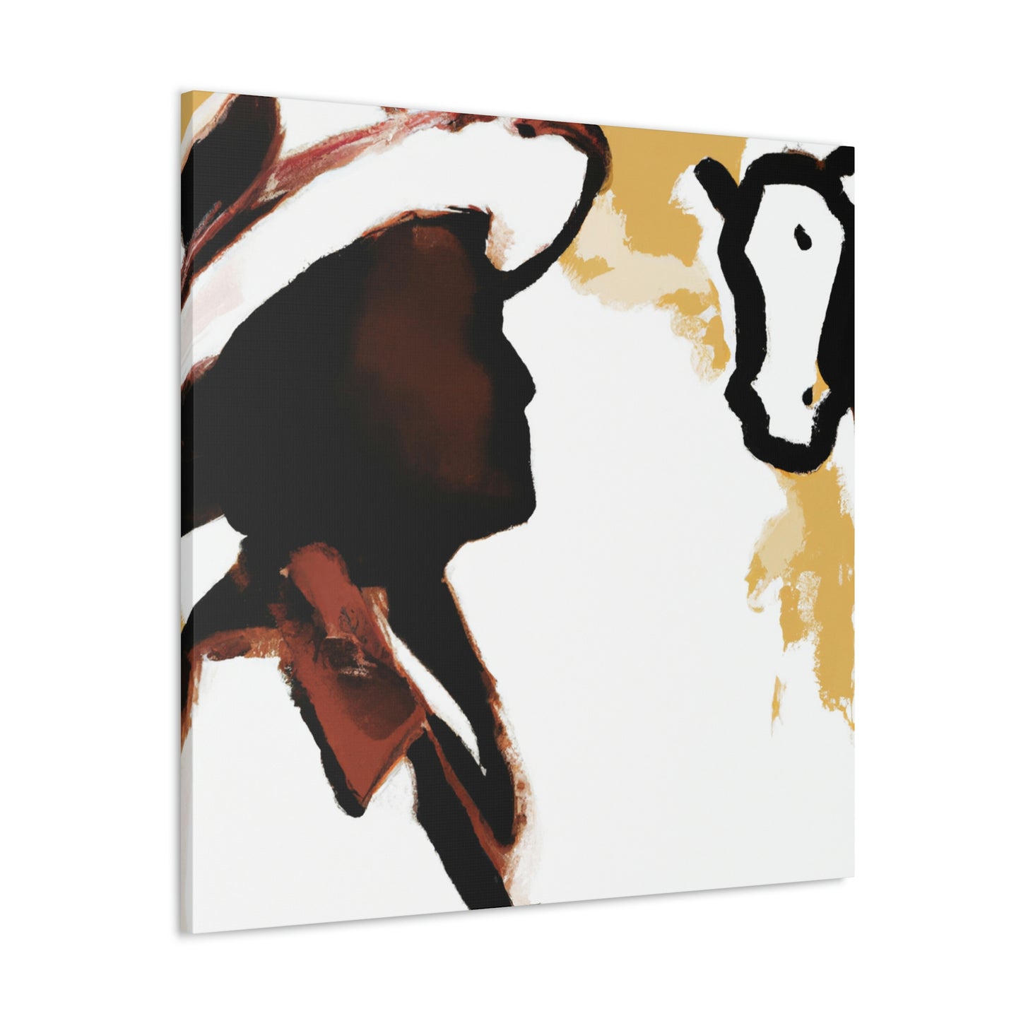 "Cowhide Covered Canvas" - Canvas