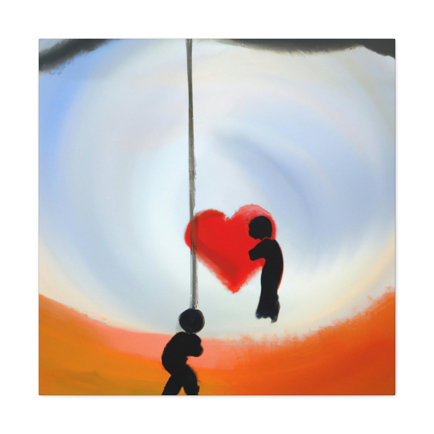 "Love Swings Serenely" - Canvas