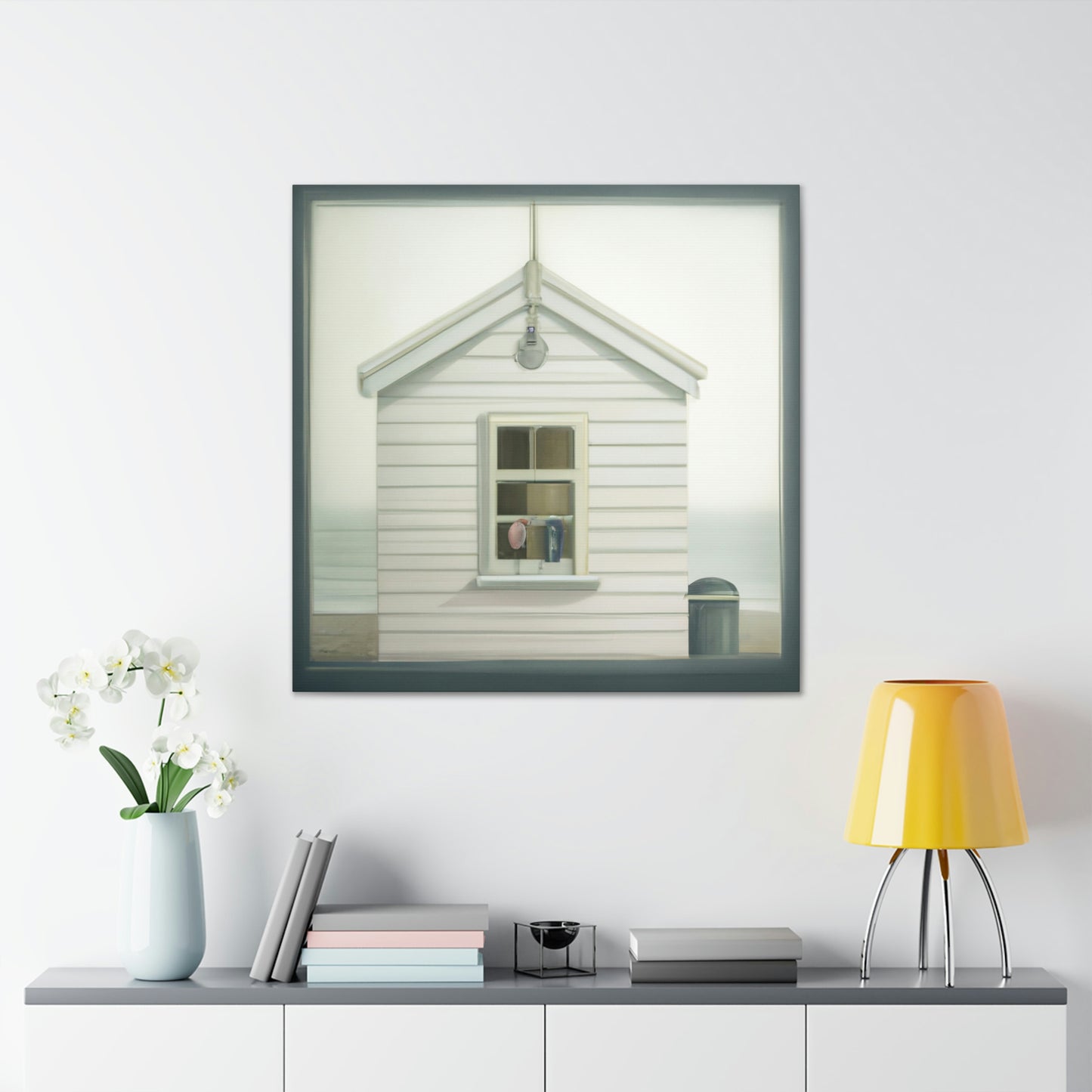 "Beach Hut Splendor" - Canvas