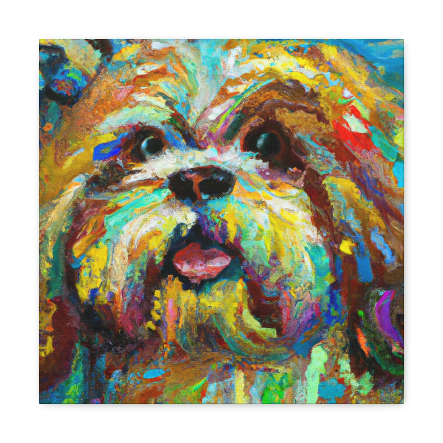 Shih Tzu Fauvism - Canvas