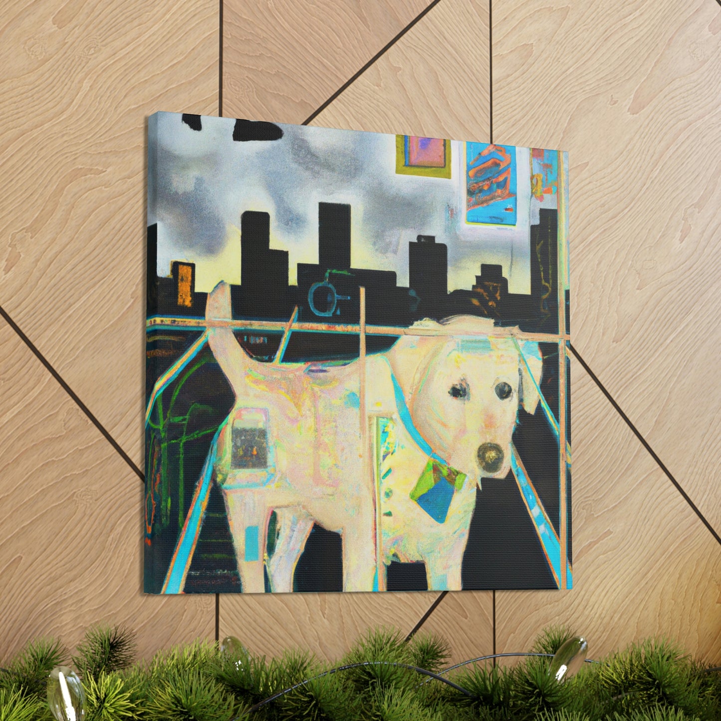 "Labrador Lost in Dreams" - Canvas