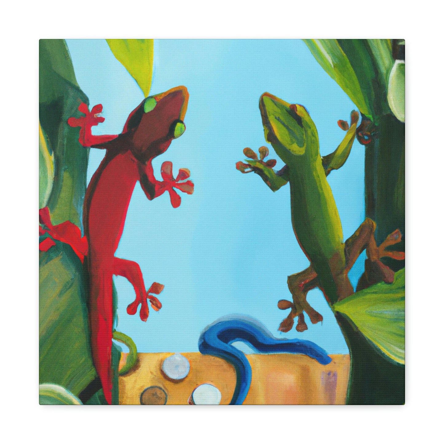 "Geckos on Canvas" - Canvas