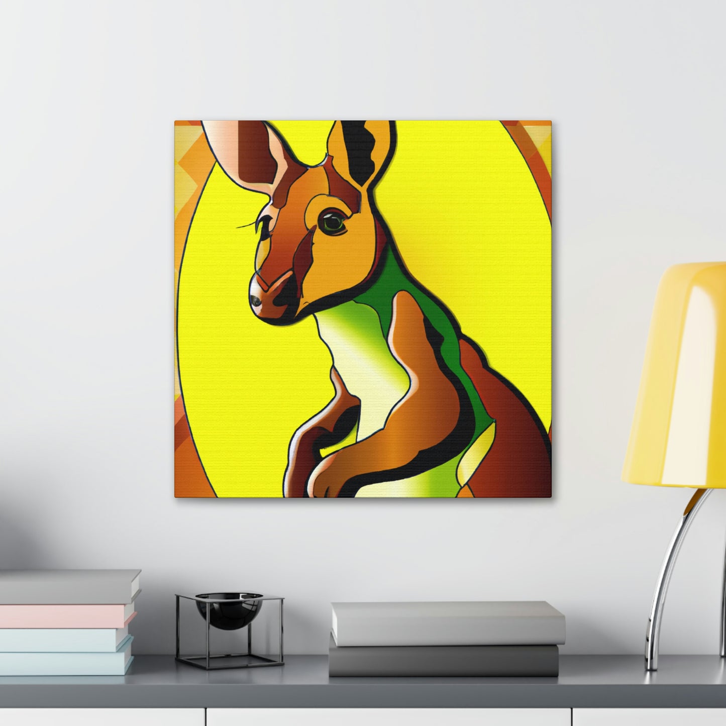 "Wallaby Amidst Glitter" - Canvas