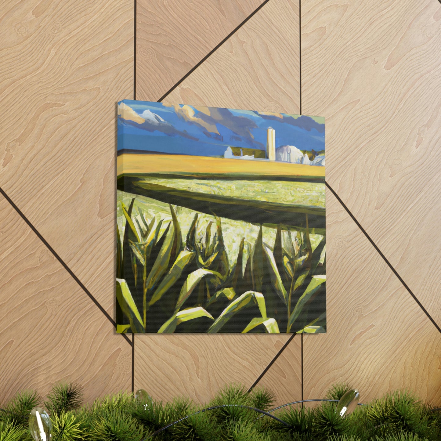 "Corn Field Harmony Scene" - Canvas