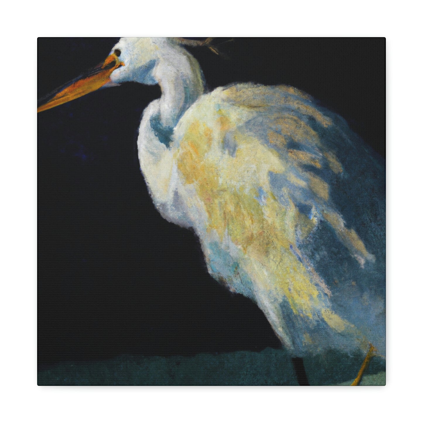 Snowy Egret Serenity - Canvas