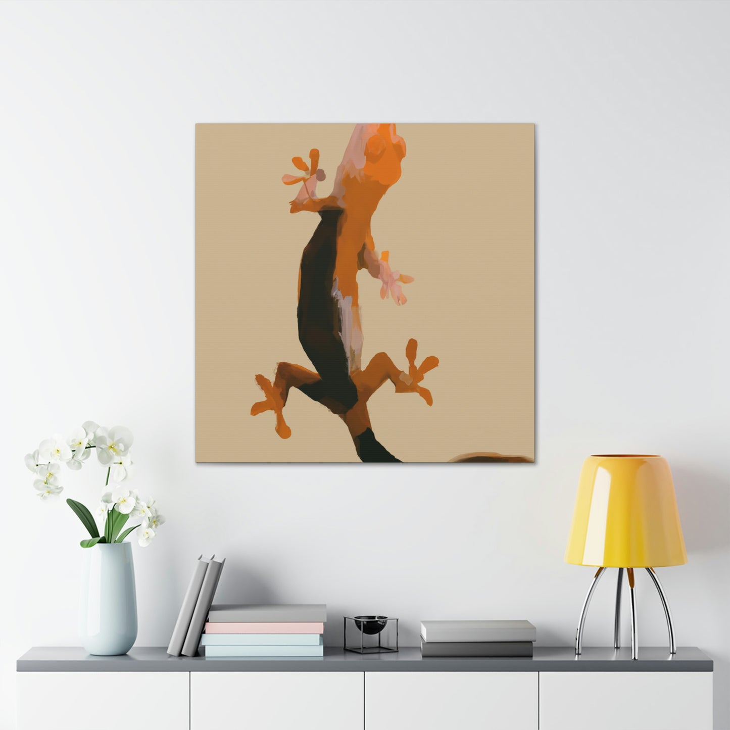 Crested Gecko Simplicity - Canvas