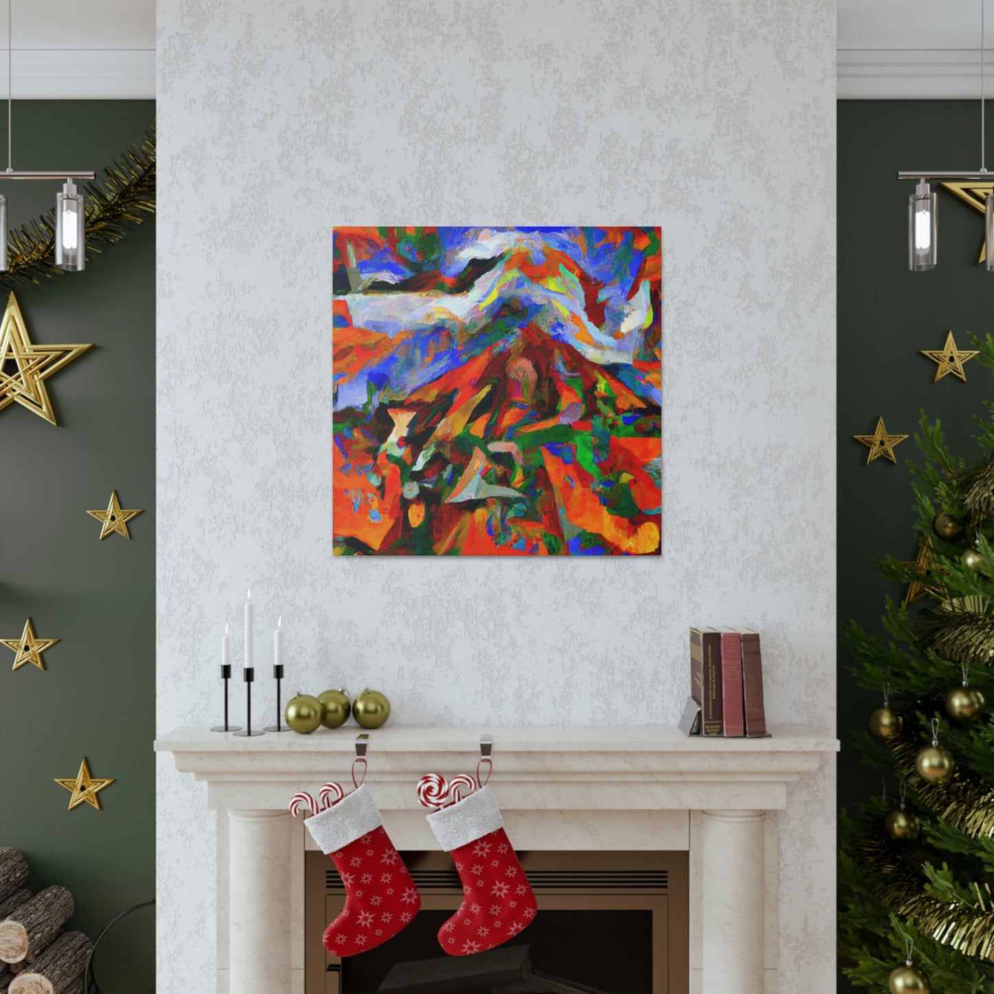 Volcano's Eruptive Glory - Canvas