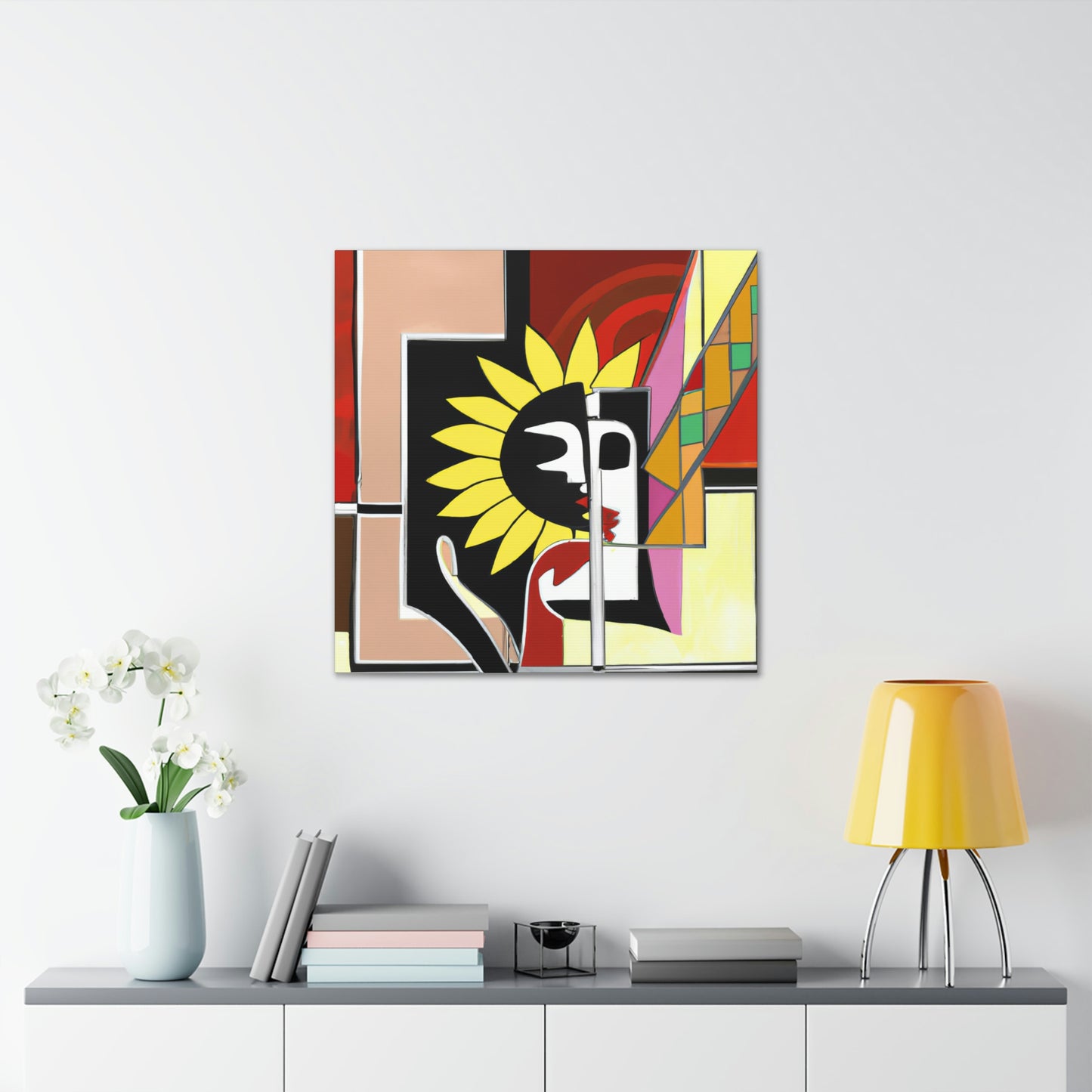 Love and Sunflowers - Canvas