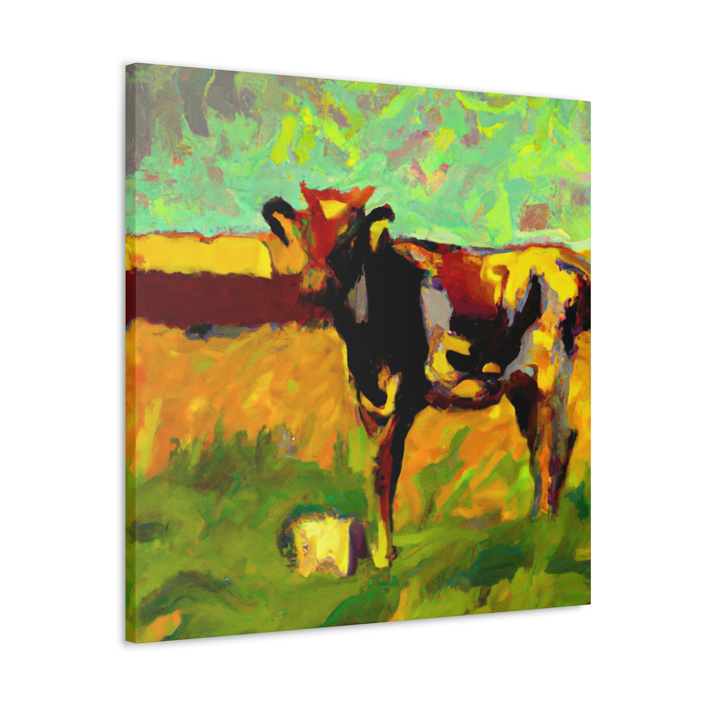 Jersey Cow Expressionism - Canvas