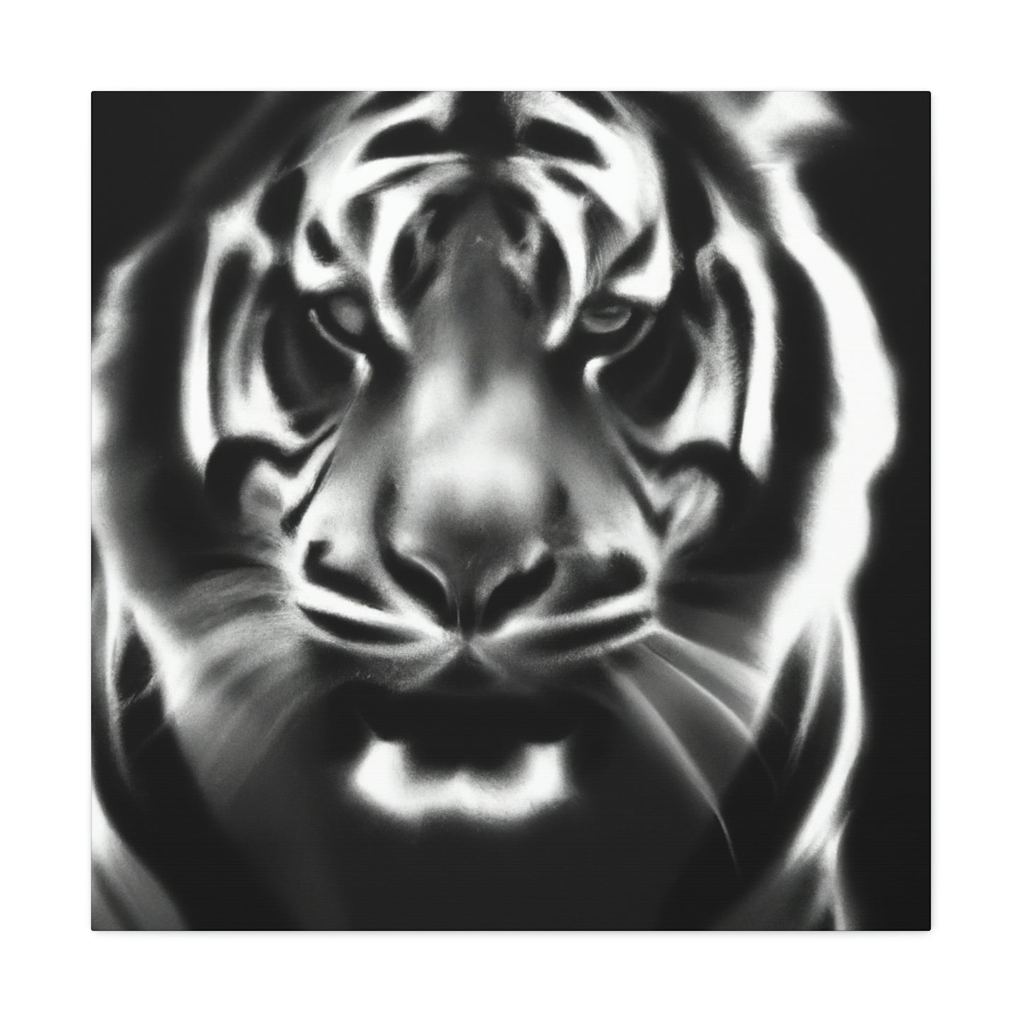 "Majestic Bengal Tiger Scene" - Canvas