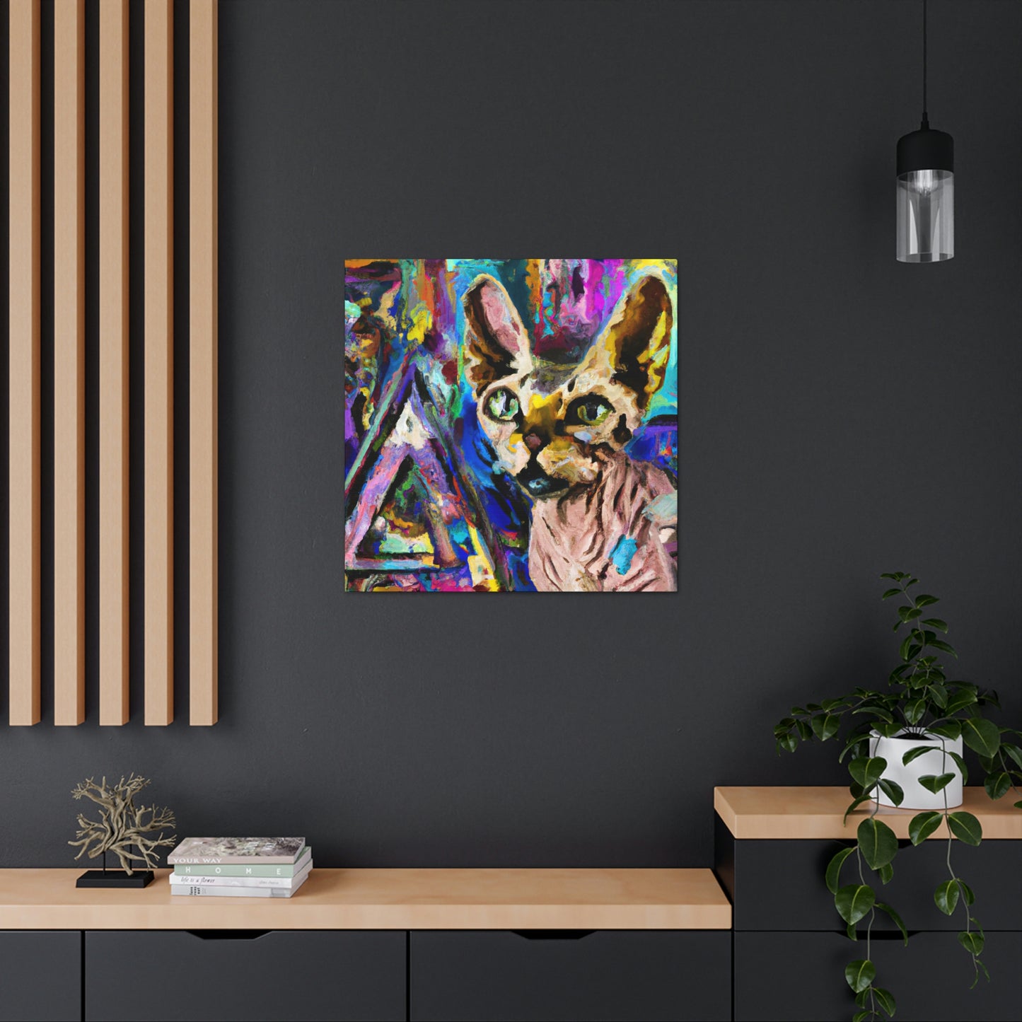 Sphynx in Abstraction - Canvas