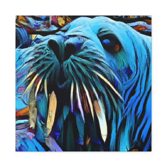 Walrus on a Wave - Canvas