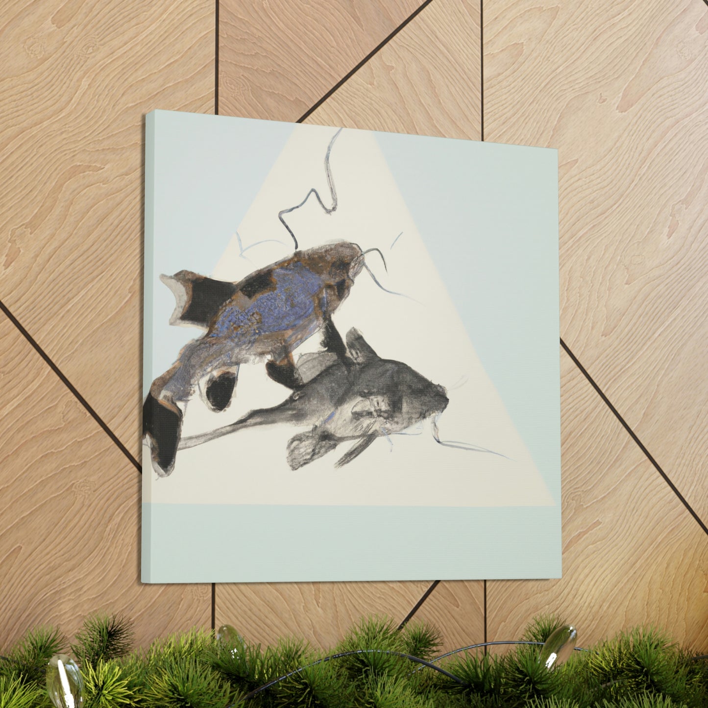 Corydoras Catfish Minimalism - Canvas