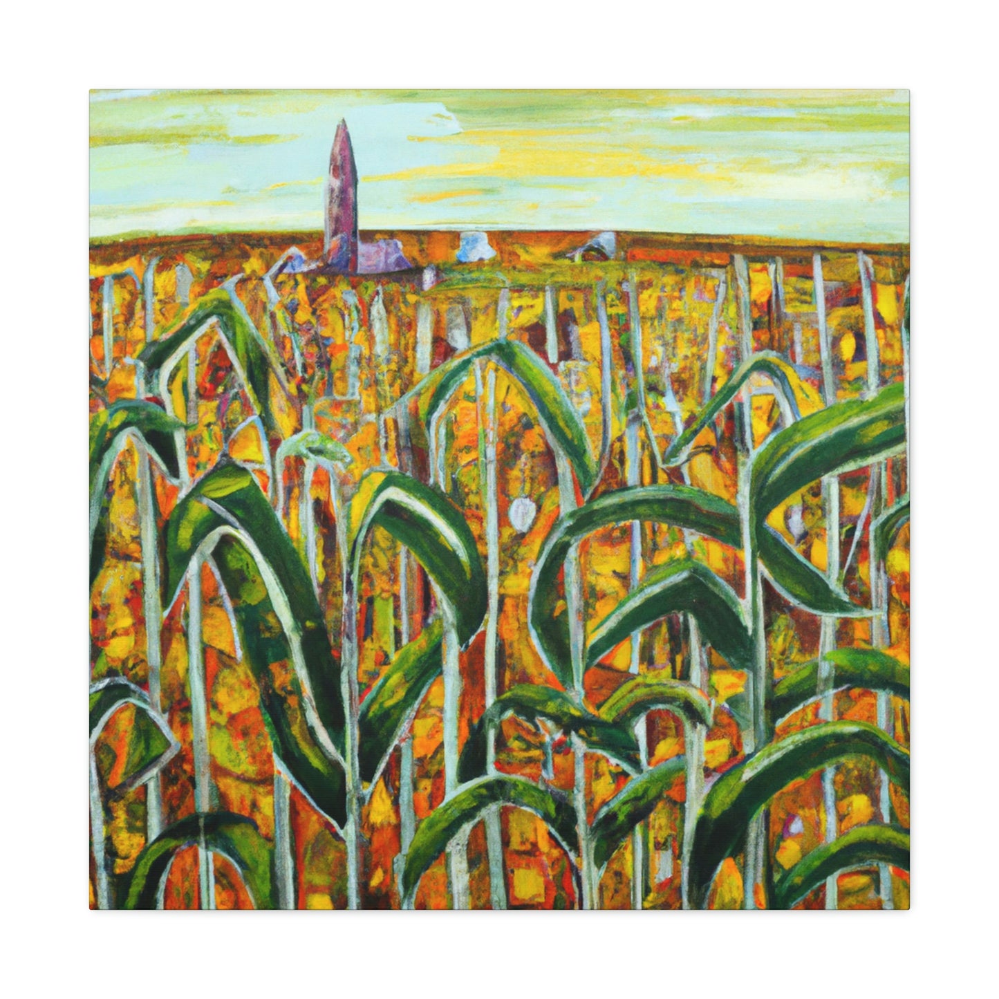 "Corn Field in Surrealism" - Canvas