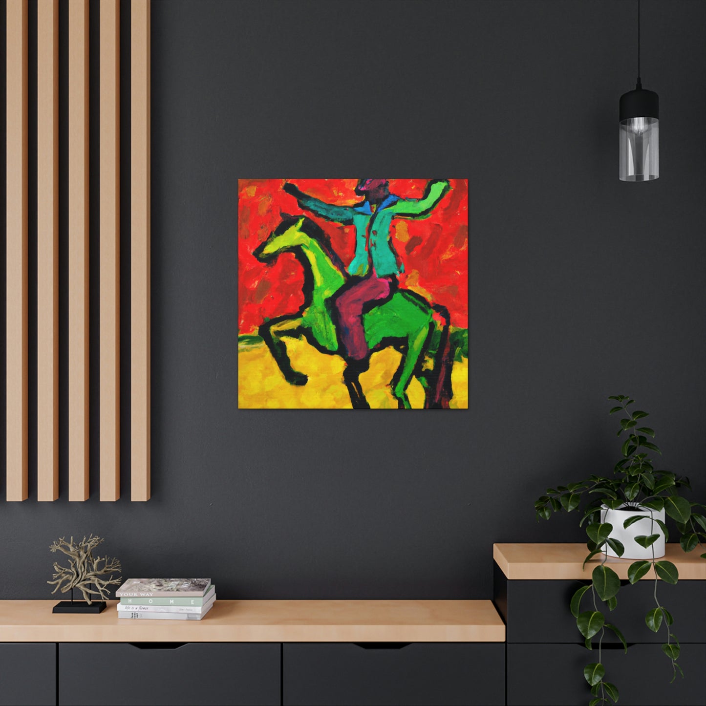 Cavalryman: Bold Fountain - Canvas