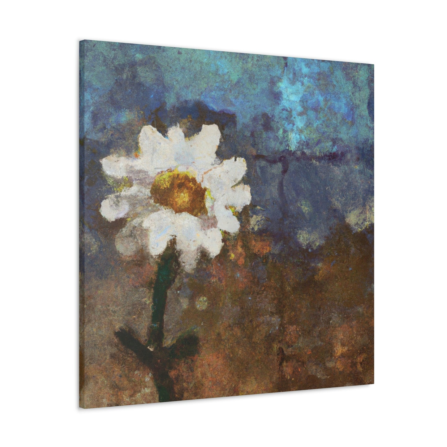 Daisy in Digital Bloom - Canvas