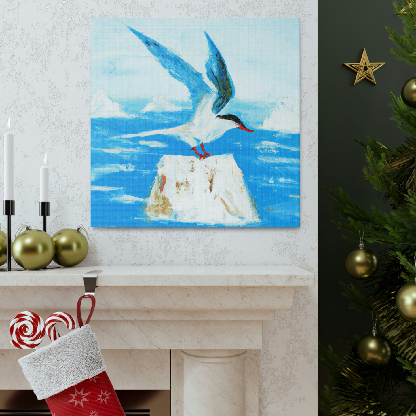 Terns in Serene Flight - Canvas