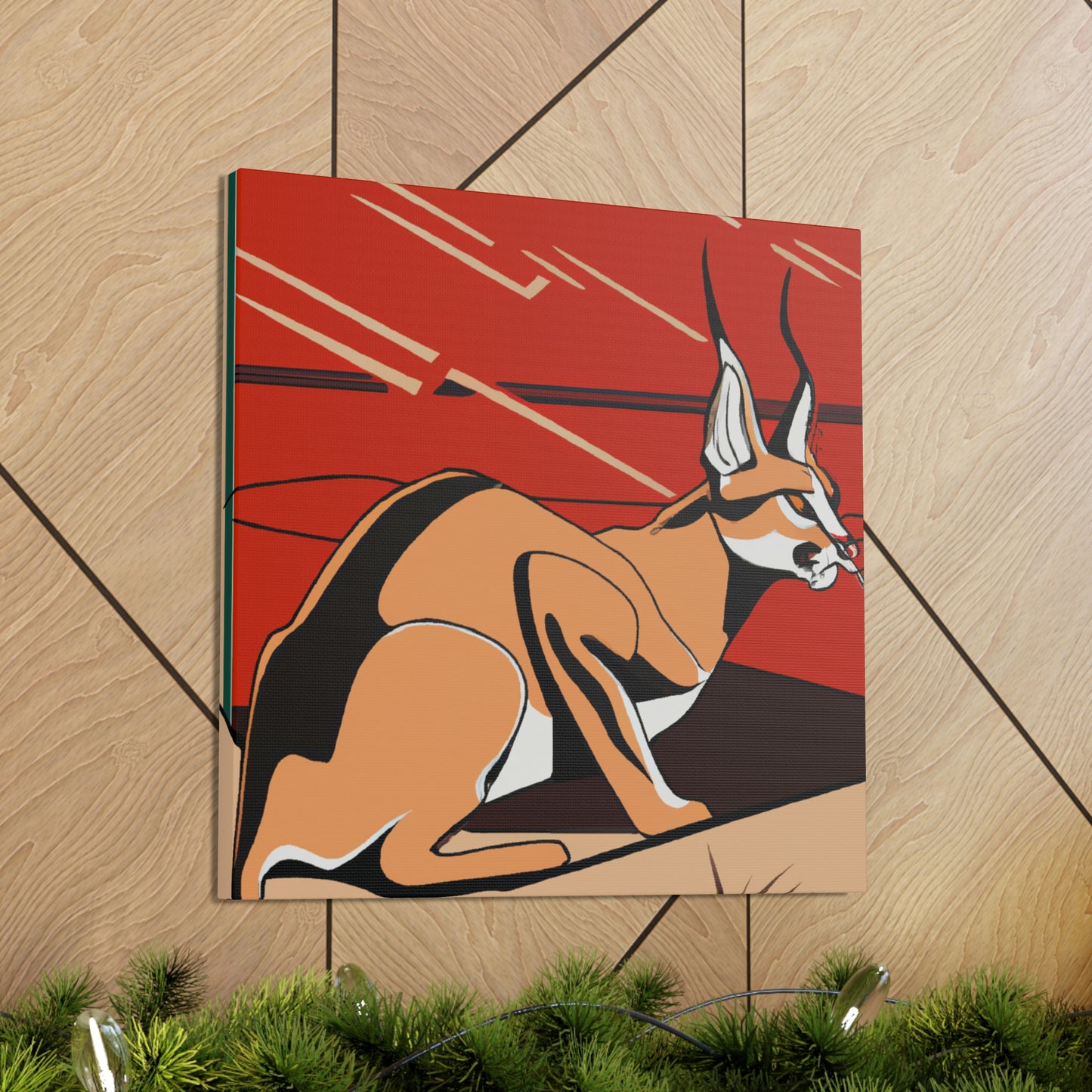 "Caracal's Deco Zenith" - Canvas