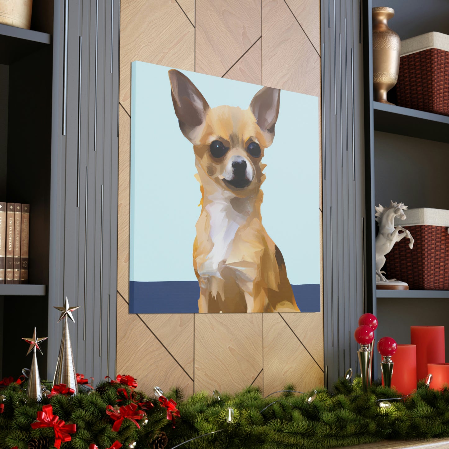 "Chihuahua Minimalism Dream" - Canvas